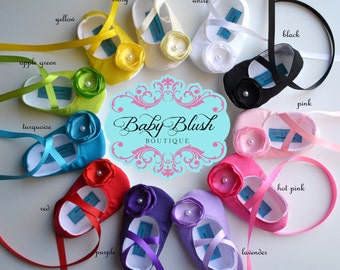 BBB Cotton Solid Color Collection Baby Shoes Baby Ballerina Slipper Various Colors Available