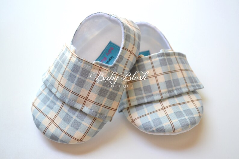 Light Blue Baby Boy Soft Soled Shoes Infant Loafer Boy Shoes image 3