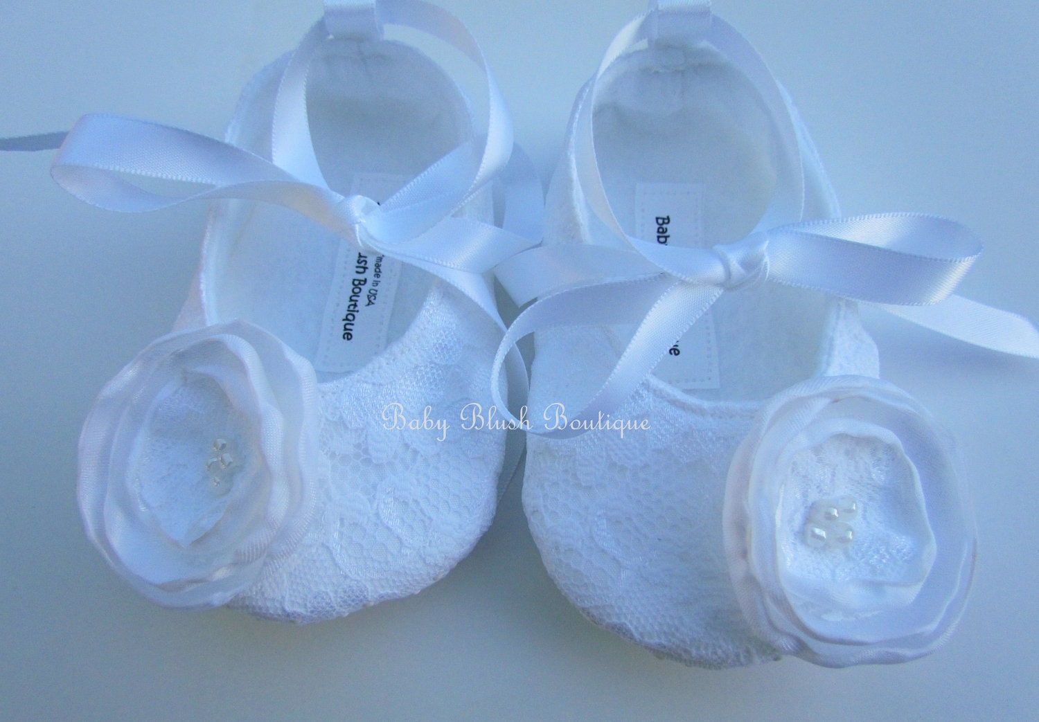 White Lace Vintage Baby Shoes Ballerina Slippers - Etsy