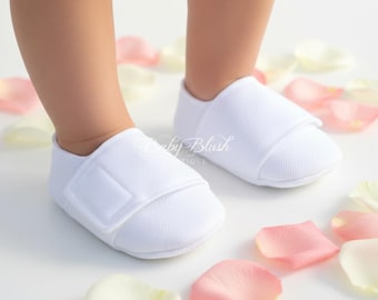Witte schoenen babyjongen Zachte zool babyschoenen pasgeboren Coming Home-schoenen Doop babyschoenen Babyshowercadeau Eerste schoenen peuter