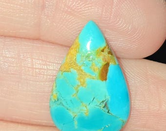 Custom Mohave Turquoise Stone: Wire Weaved, Tree, Turtle or Wire Wrapped Pendant