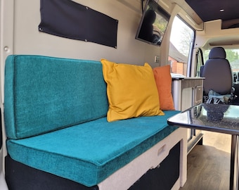Camper Van Bench Cushions Made to Order - Lots of fabric options - EXAMPLE LISTING - Please read description