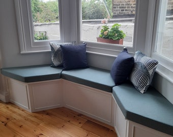 Bench Cushions Made to Order in Any Size and Shape and a Wide Variety of Fabric - EXAMPLE LISTING - Please Message for Pricing & Lead Times