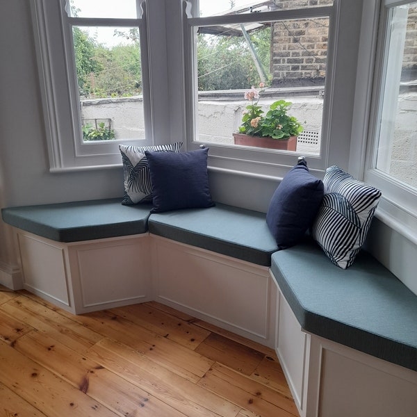 Bench Cushions Made to Order in Any Size and Shape and a Wide Variety of Fabric - EXAMPLE LISTING - Please Message for Pricing & Lead Times