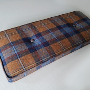 Wool Bench Cushions Made to Order - Wide Selection of Check, Tartan and Tweed Fabrics Available - EXAMPLE LISTING - Please read description