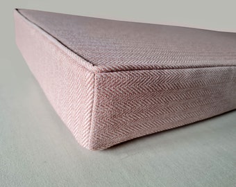 Bench Cushions Made to Order in High Quality Fabric and Fills - Lots of Options for Finishes - EXAMPLE LISTING - Please read description