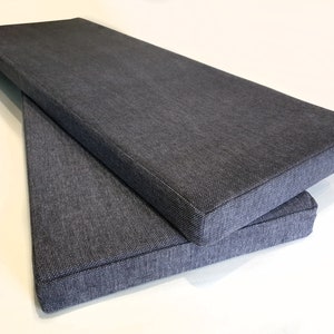 Cotton Bench Cushions Made to Order- Stain Resistant Options - EXAMPLE LISTING - Please read description - message for price & lead time