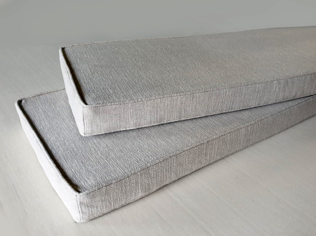 Custom Size Bench Cushions Made to Order in a Wide Variety of High Quality Materials EXAMPLE