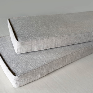 Custom Size Bench Cushions - Made to Order in a Wide Variety of High Quality Materials- EXAMPLE LISTING - Please read description