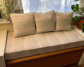 Luxury Bench Seating Cushions Made to Measure, Many Fabrics & Fills - EXAMPLE LISTING - Please read the description or message for a quote