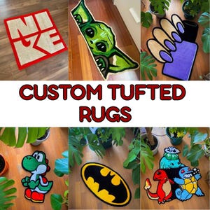 Custom Rug | Hand Tufted Rug | Custom Tufted Rug | Personalized Design | Handmade Rug | Anime Carpet | Bedroom Rug | Tuft Rug | Anime Carpet