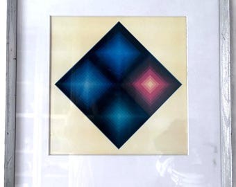 Victor Vasarely, Planetary FOLKLORE – ARCTURUS-II, Heliogravure offset, 1971
