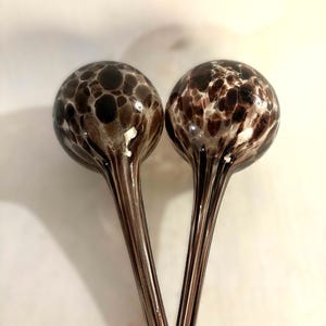 A pair of Plant Self Watering Glass Water Feeders Indoor Garden, Design by Holmegaard