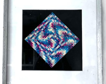Victor Vasarely 'Majus' Offset Print, Framed Geometric Art