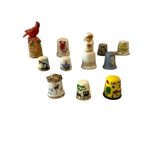Vintage Thimble Your Choice Collectible Souvenir Sewing Group 2