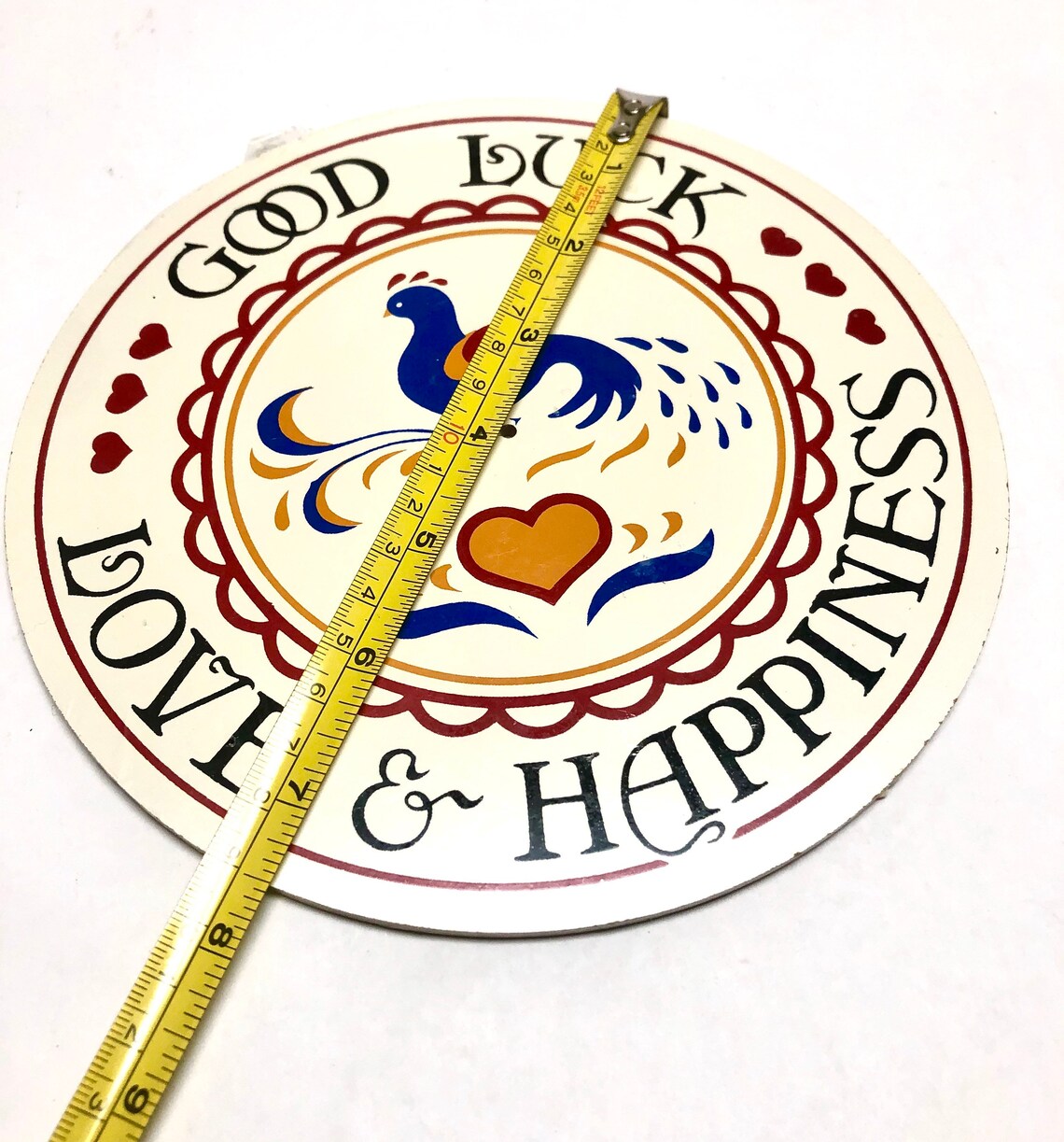 Hex Sign Pennsylvania Dutch Good Luck Love and Happiness Etsy