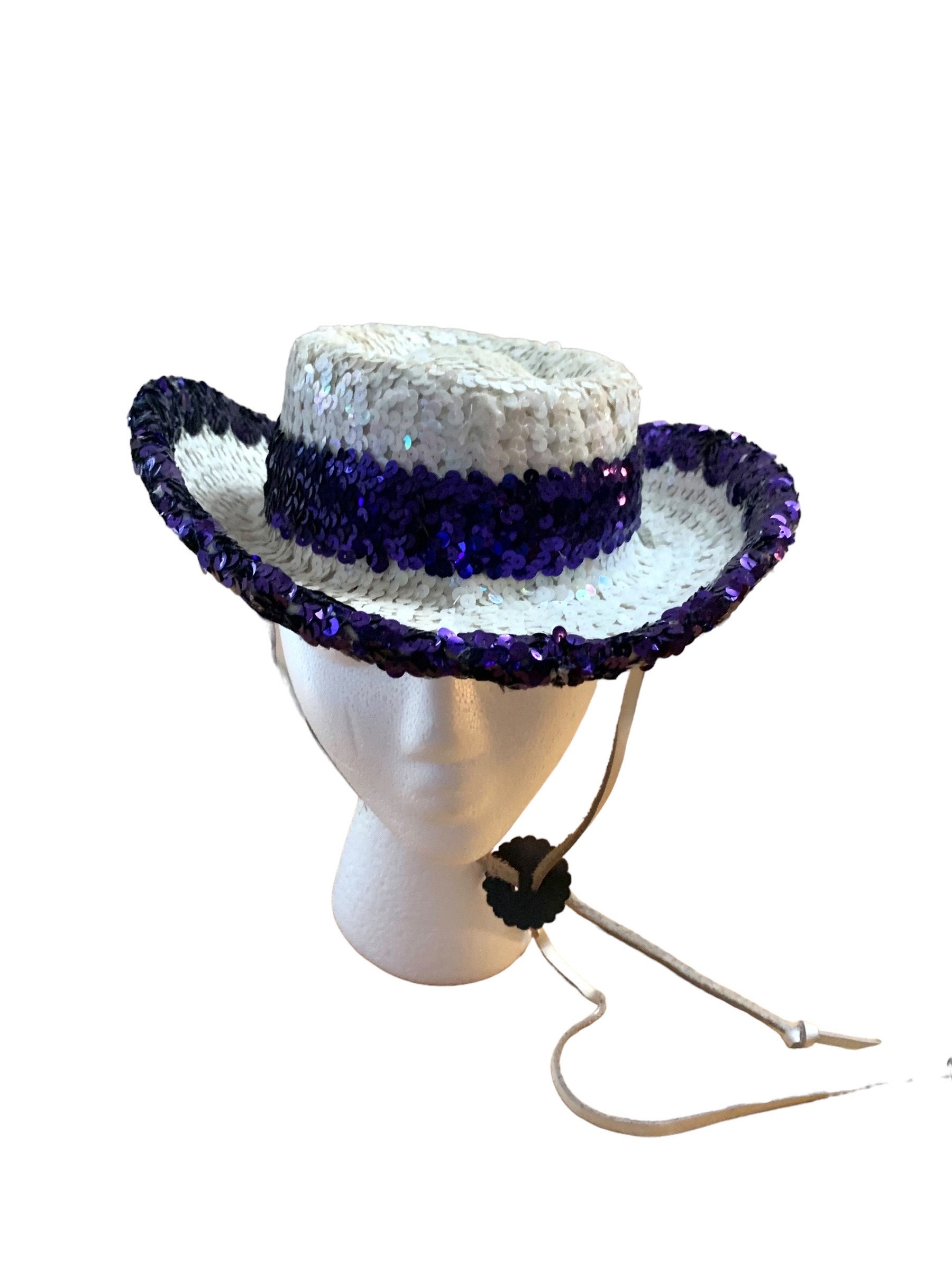 Purple Sequin Cowgirl Hat - Etsy