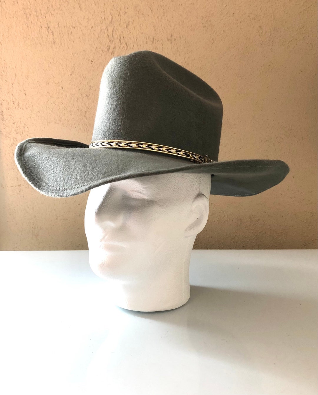 Gray Cowboy Hat Alamo Hats Co. 6 5/8 Premium Iron Weave Etsy