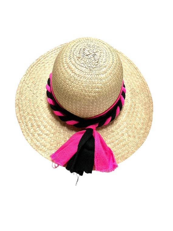 Sun Hat Wide Brim Hat Natural Straw Hat Millinery… - image 5