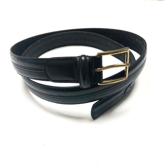 Black Leather Belt Sz L B9