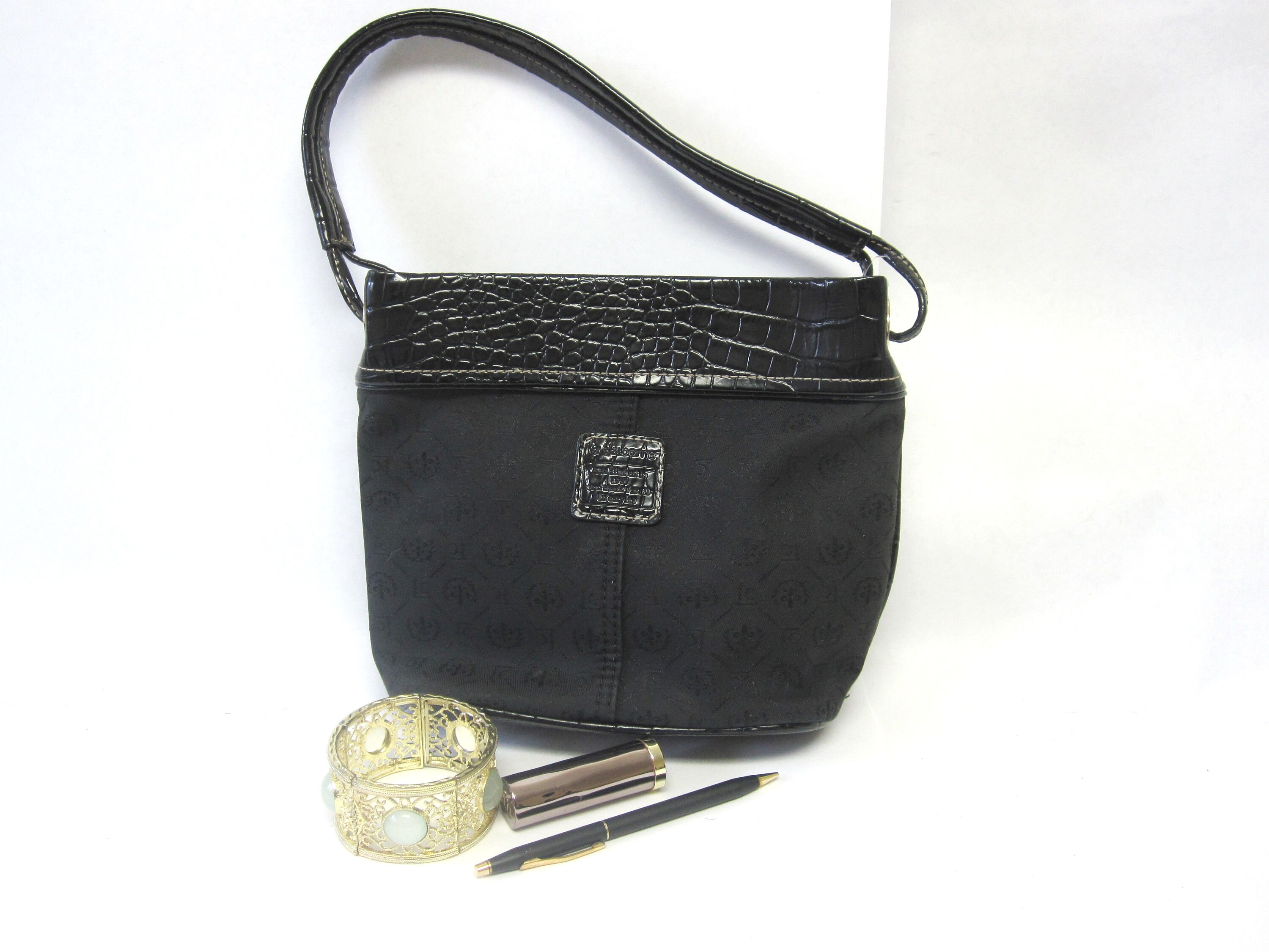 Authentic Vintage Liz Claiborne Purse Hand Bag Black