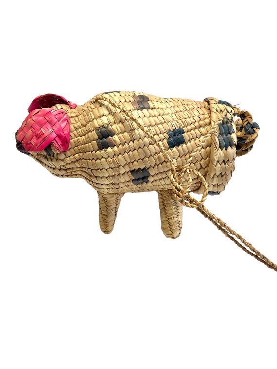 Collectible Purse Handmade Vintage Pig Purse Ratta