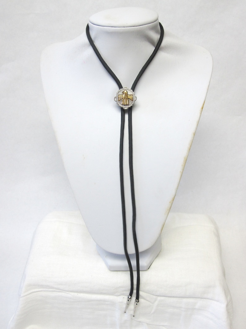 Thunder Bird Bolo Tie String Lariat Western Necktie
