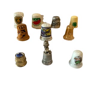 Vintage Thimble Your Choice Collectible Souvenir Sewing  Group 4