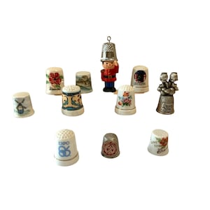 Vintage Thimble Your Choice Collectible Souvenir Sewing Group 3