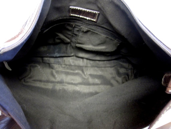 Brown Patchwork Purse Handbag - image 4