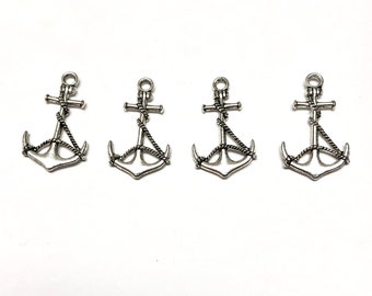 Anchor Pendant Charms 4 PC Nautical Decor N10