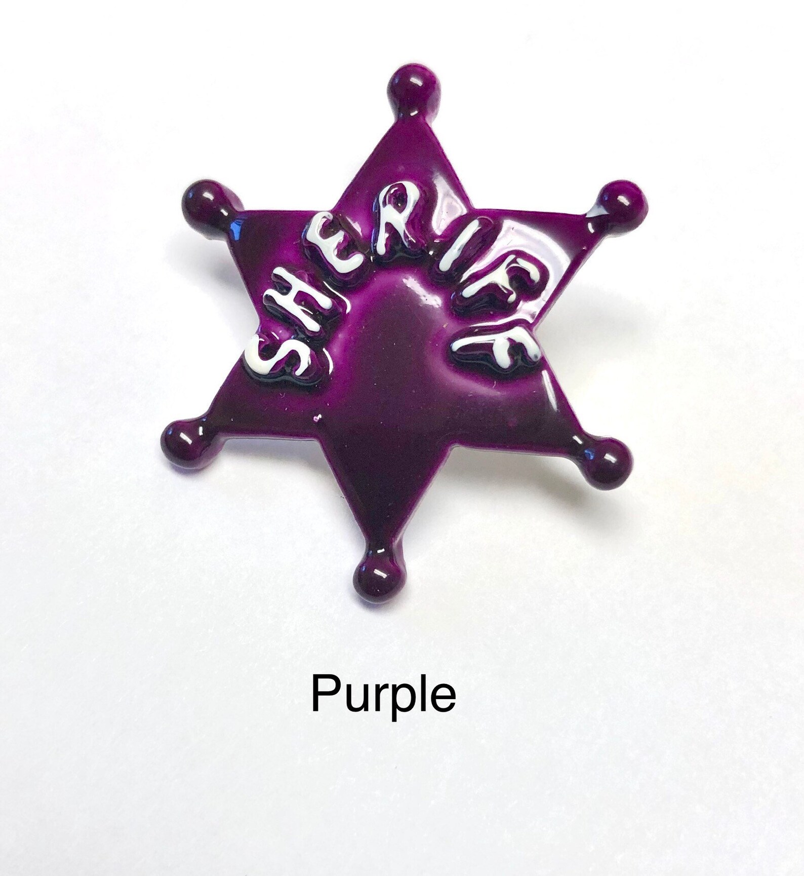 Sheriff Badge Pin Western Lawman Star Tie Tack Lapel Pin Etsy