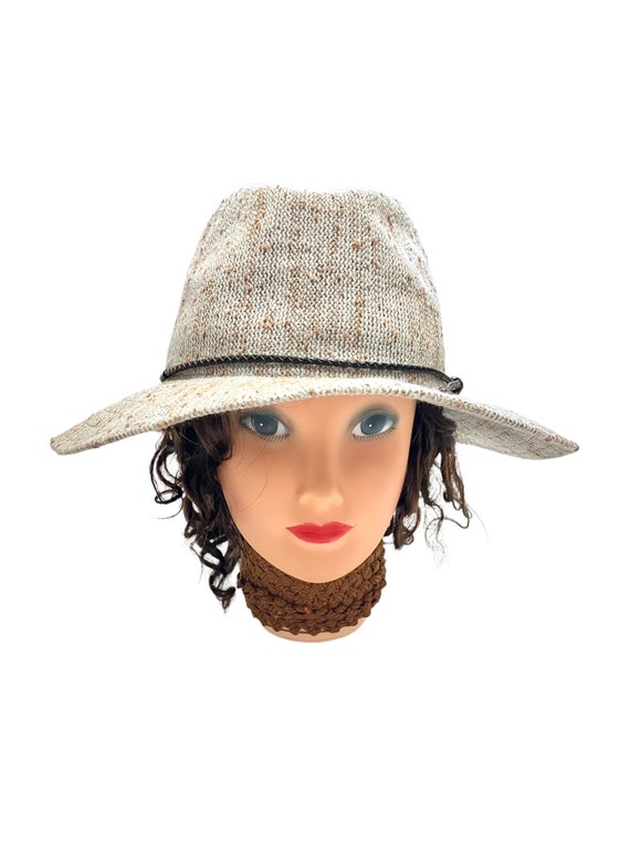 Packable Panama Hat Tweedy Gray Brown - image 3