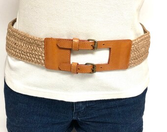 Liz Claiborne Brown Double Buckle Belt Sz M