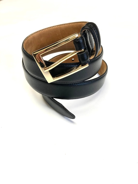 Black Leather Belt Size Medium