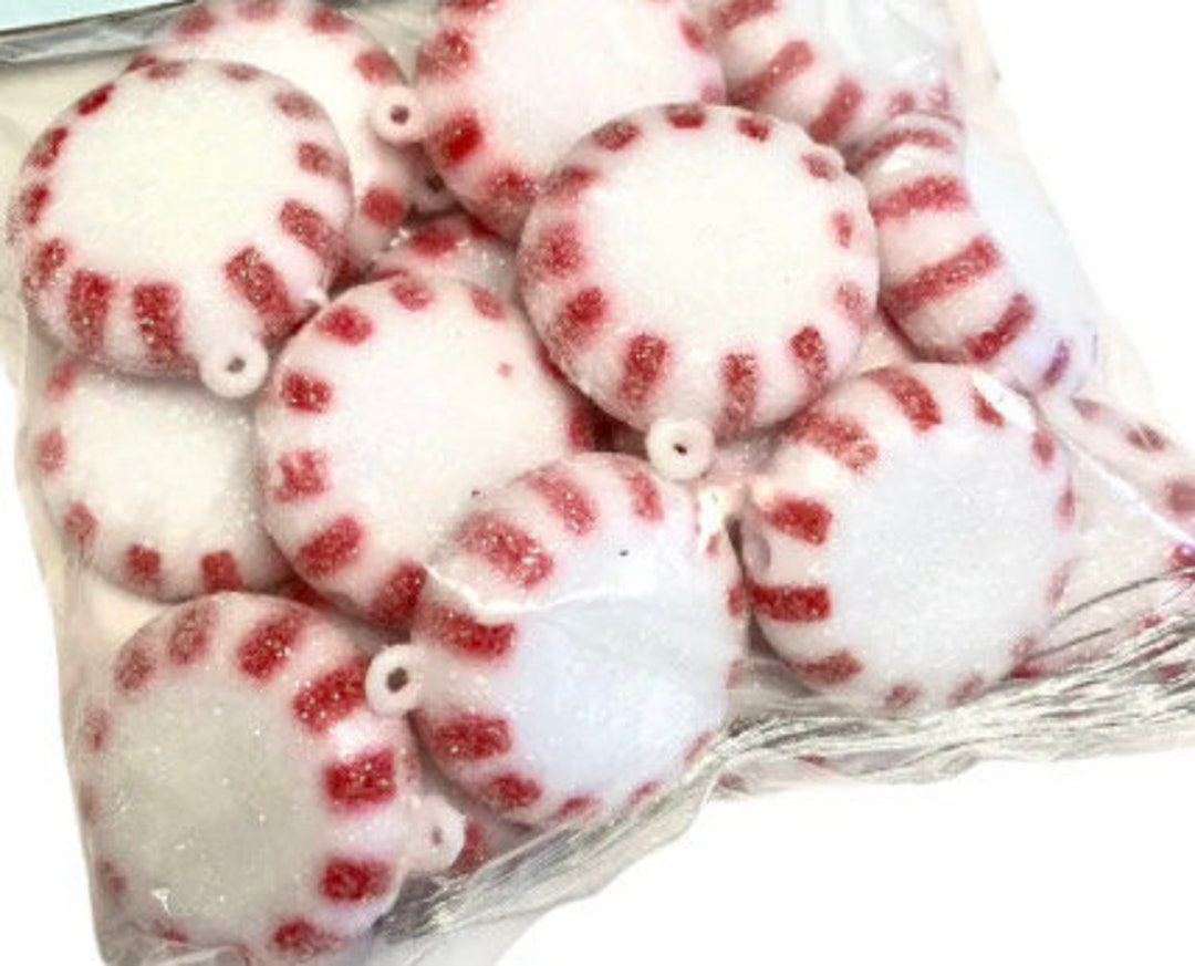 1 Inch Mini Peppermint Charms 18 Pack - Etsy