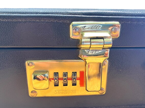 Vintage Stradellina Gray Briefcase Combination Lo… - image 9