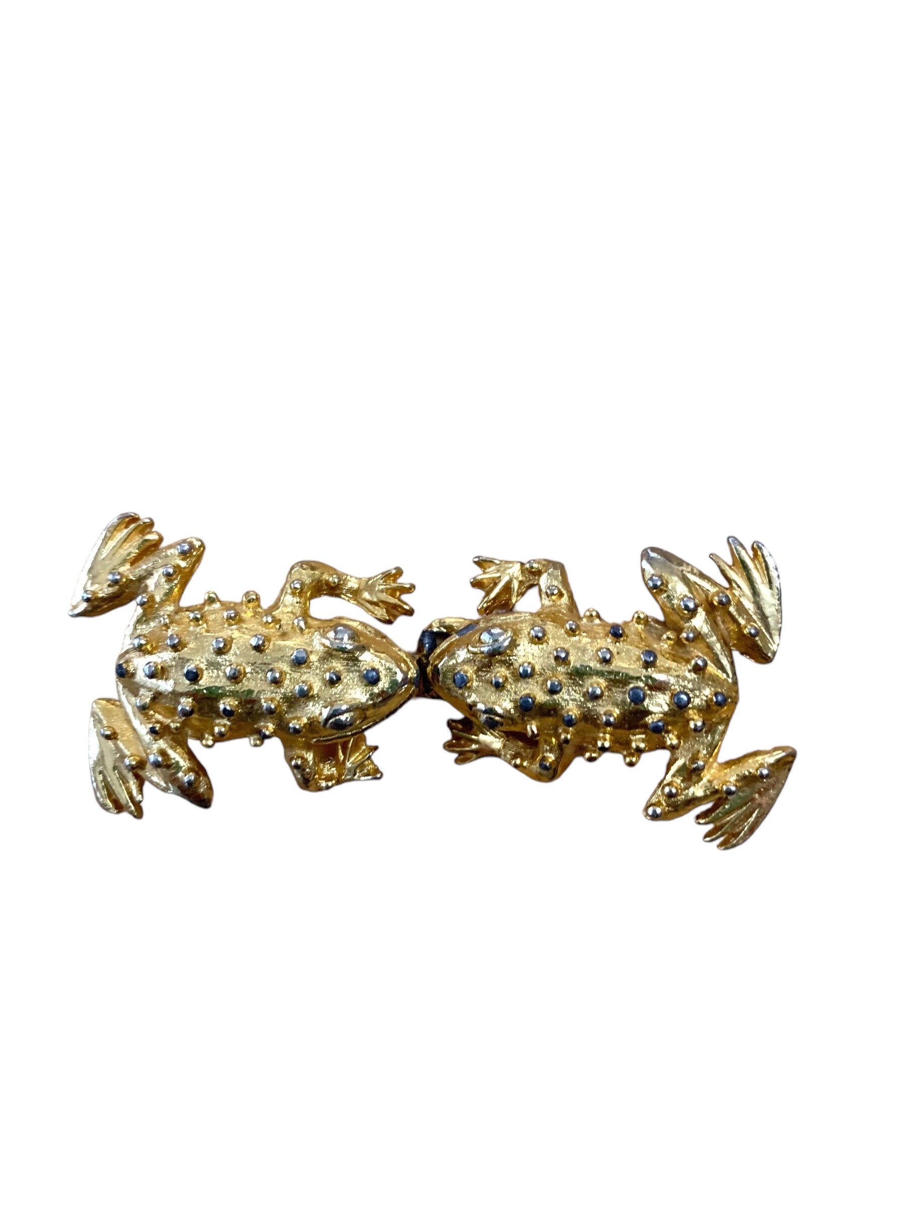 Mimi Di N Belt Kissing Frog Double Buckle 1975 - Etsy