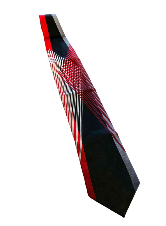 Black Red Necktie Giorgio Brutini Tie 57" x 3.75" 