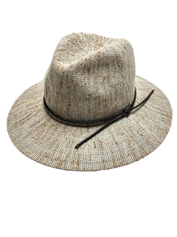 Packable Panama Hat Tweedy Gray Brown - image 1