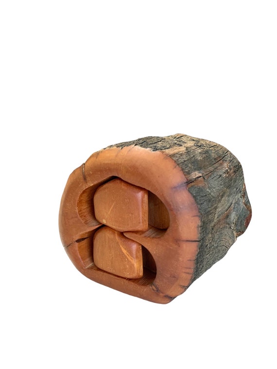 Bristlecone Pine Jewelry Box Raw Edge Vintage Wood Pu… Gem