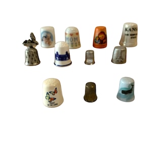 Vintage Thimble Your Choice Collectible Souvenir Sewing Group 1