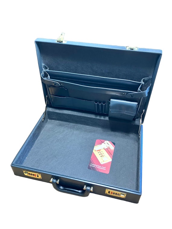 Vintage Stradellina Gray Briefcase Combination Lo… - image 1