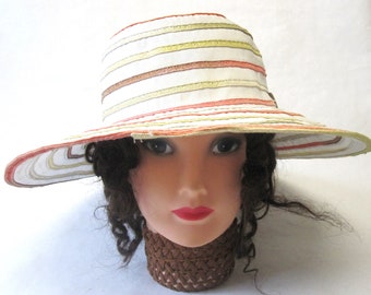 White Floppy Brim Hat Wide Brimmed Panama Jack