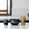 Starry Sky Matcha Bowl Set with Bamboo Whisk – Japanese Chawan Gift Box product logo