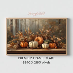 Samsung Frame TV Art | Autumn Pumpkin Harvest Still Life | Cozy Fall Decor (Digital Download)