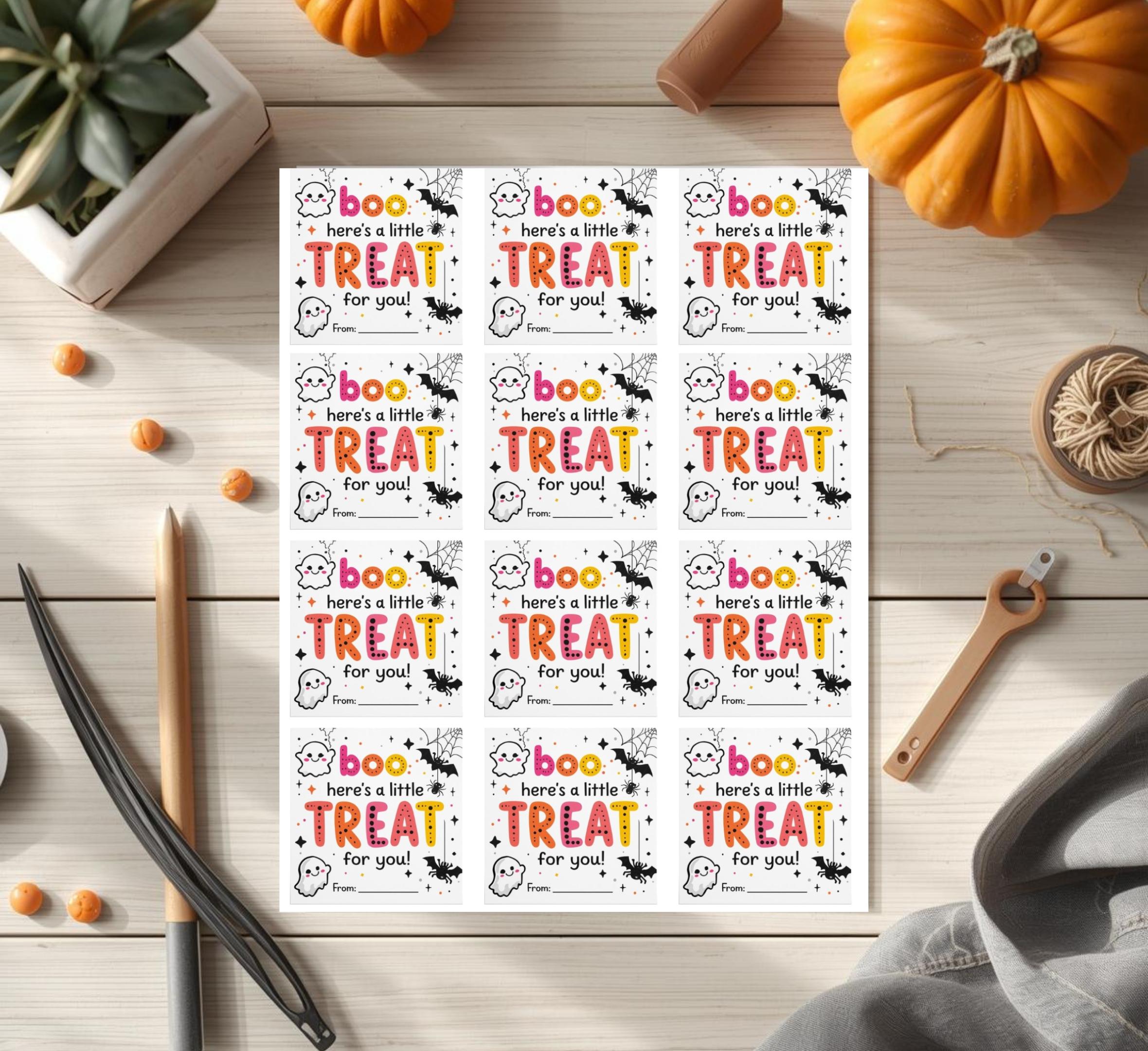 Printable Halloween Treat Tags: Boo Basket Labels (digital Download) - Etsy