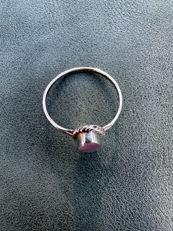 Sterling Silver & Abalone Shell Statement Ring | … - image 4