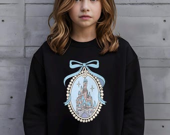 Disney Coquette Magic Castle Sweatshirt, Disney Parks Hoodie