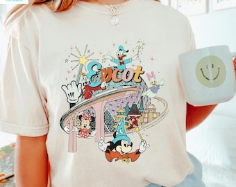 Comfort Colors Disney Epcot Shirt, Vintage Epcot 1982 Shirt, Vintage Disney Shirt, Mickey And Friends, Disney Trip Matching Shirt 410988